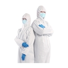 Het Witte Beschermende Beschikbare Kostuum van SMS met Hood Suppliers Manufacturers leverancier