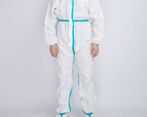 Steriele Beschikbare Medische Witte Beschermende Jumpsuit Met een kap leverancier