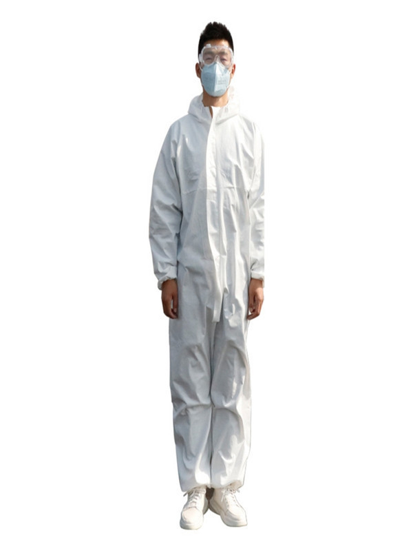 PPE van de Overtrekkenbunny type van de ziektebescherming Beschikbaar Chemisch In te ademen Wit leverancier